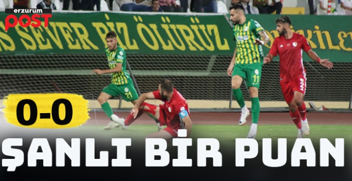 Erzurumspor, Urfa deplasmanından puanla dönüyor : 0-0