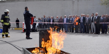 ESKİ'nin yangın tatbikatı gerçeği aratmadı