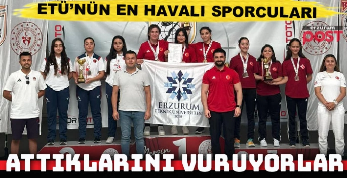 ETÜ'nün atıcılık takımı rekorları alt üst etti