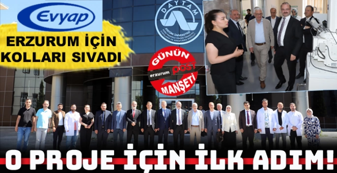 EVYAP heyeti ilaç hammadde üretim tesisi içim Atatürk Üniversitesinde