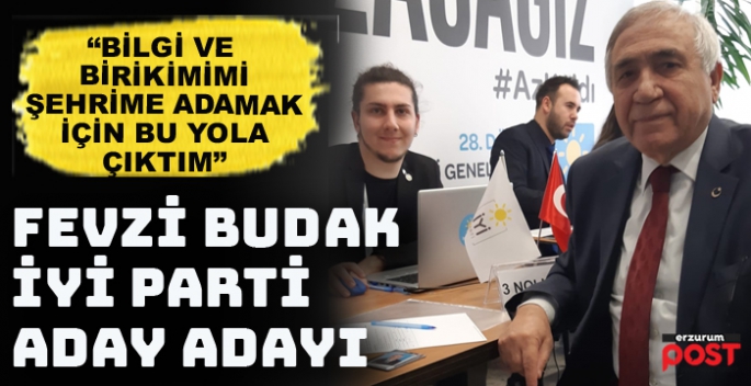 Fevzi Budak, İYİ Parti'den milletvekili aday adayı oldu