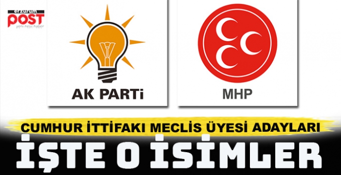 İşte Erzurum'da  AKP ve MHP'nin meclis üyesi aday listesi 