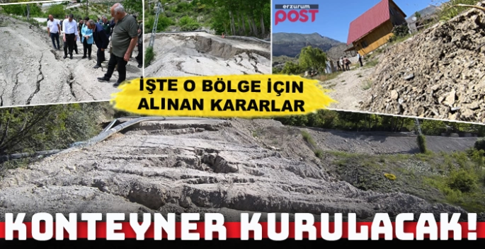 İşte Tortum Şelalesi heyelan bölgesinde alınacak acil önlemler!