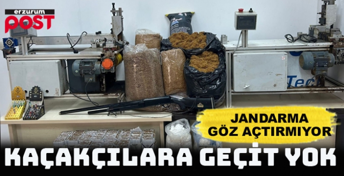 Jandarma Erzurum'da kaçakçılara göz açtırmıyor