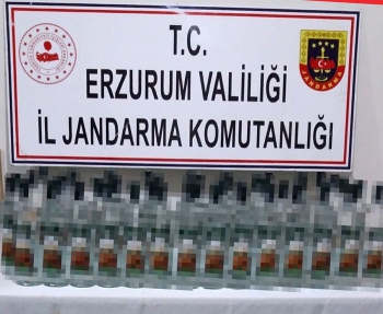 Jandarmadan kaçak içki operasyonu