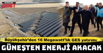 Büyükşehir’den 16 Megawatt’lık GES yatırımı