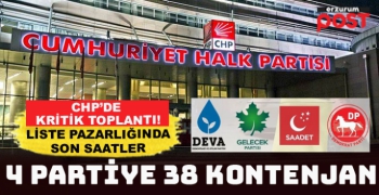 CHP'den ittifak ortağı 4 partiye 38 kontenjan