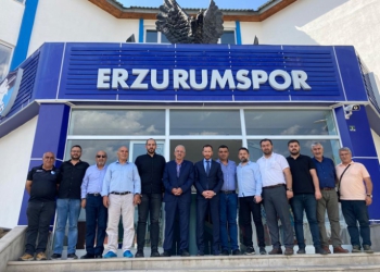 DEVA Partisi'nden Erzurumspor'a 'hayırlı olsun' ziyareti