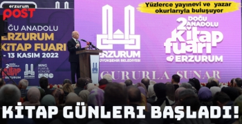 Doğu Anadolu 2. Erzurum Kitap Fuarı açıldı
