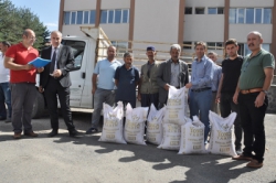 Erzurum’da çiftçilere tohum desteği 
