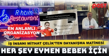 Erzurum'da SMA hastası Eymen bebeğe özel matine