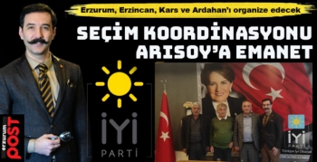Erzurum, Erzincan, Kars ve Ardahan'da seçim koordinasyonunu Arısoy, yönetecek