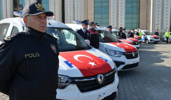Erzurum polisi araç filosunu güçlendirdi