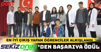 Sekiz Onik Kurs başarılı öğrencilerini ödüllendirdi