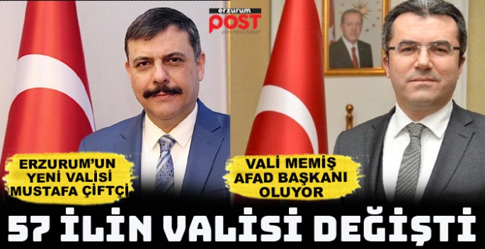 Kararname yayınladı... Erzurum'un yeni valisi Mustafa Çiftçi 