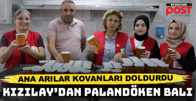 Kızılay’ın kadınları Palandöken’de bal üretti