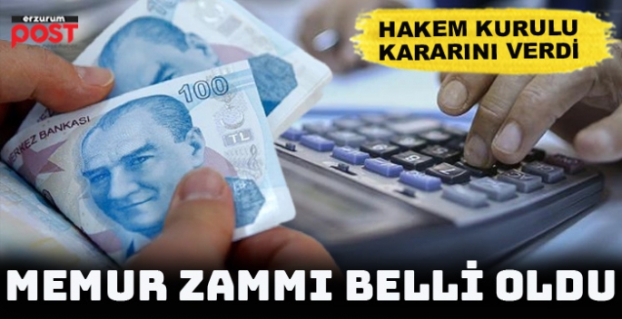 Memur zam oranı belli oldu