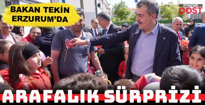 Milli Eğitim Bakanı Tekin, Erzurum'da 