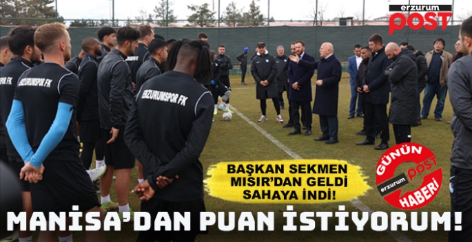 Mısır'dan geldi ayağının tozu ile Erzumspor'a gitti!