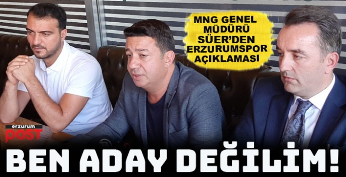 MNG Genel Müdürü Süer’den Erzurumspor açıklaması