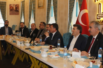 MÜSİAD Başkanı Demir, Erzurum basını ile buluştu