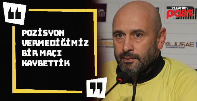 Muzaffer Bilazer: Pozisyon vermediğimiz bir maçı kaybettik