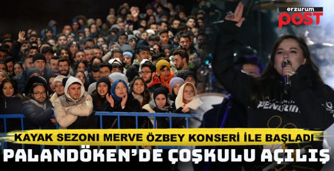 Palandöken'de  kayak sezonu konserle başladı 