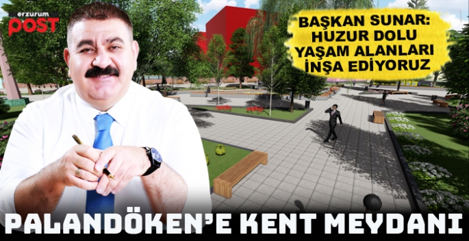 Palandöken Kent Meydanına kavuşuyor