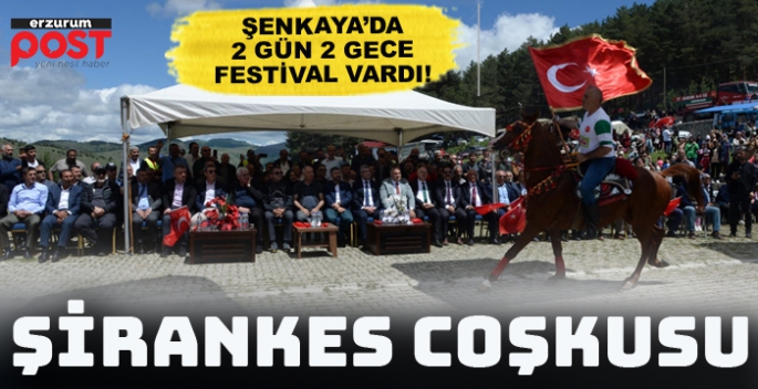 Şenkaya’da 2 gün 2 gece coşku dinmedi