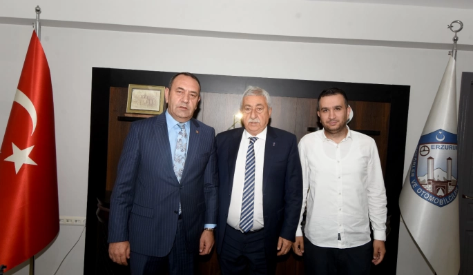 TESK Başkanı Palandöken'den Karakaya'ya nezaket ziyareti