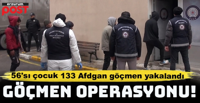 TIR dorsesinde 133 düzensiz göçmen yakalandı