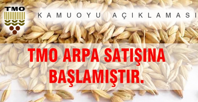 TMO'dan yetiştiricilere arpa satın alma imkanı