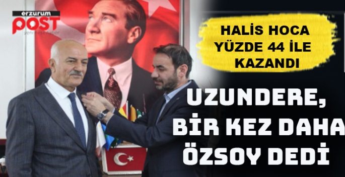 Uzundere'de, sandıkların tamamı açıldı:  Yüzde 44,02 oy ile Özsoy kazandı