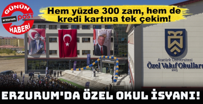 Vakıf okuluna bak! Yüzde 300 zam yetmedi, kredi kartına tek çekim istiyor!