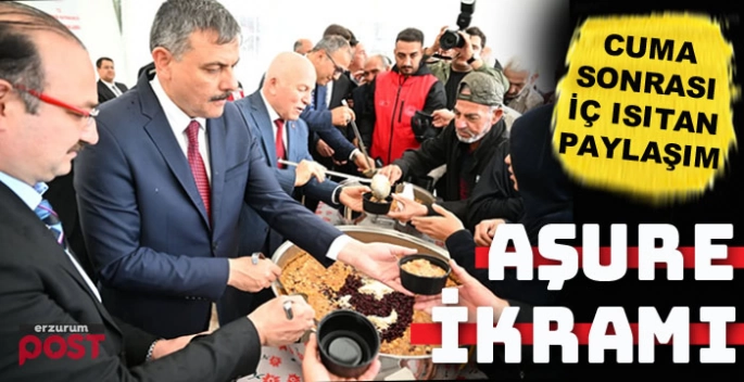Vali Çiftçi, Başkan Sekmen ve Rektör Hacımüftüoğlu'ndan aşure ikramı