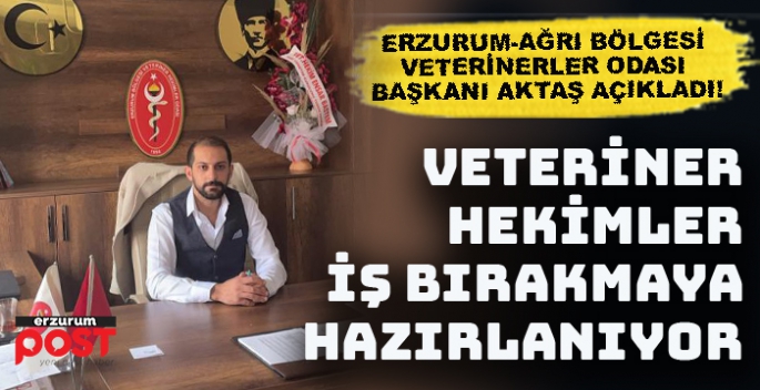 Veteriner hekimler iş bırakmaya hazırlanıyor