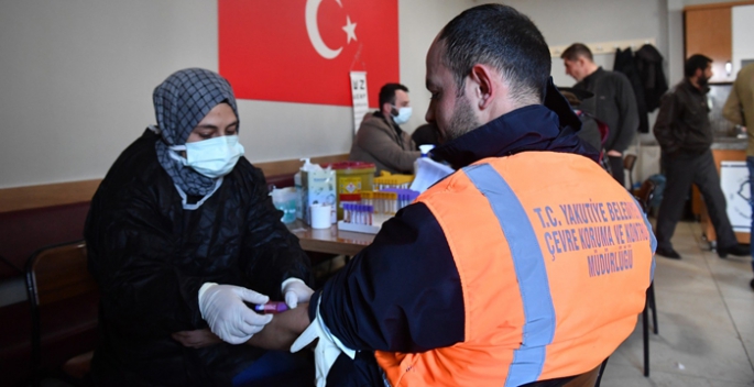 Yakutiye Belediyesi sağlık taramasından geçti