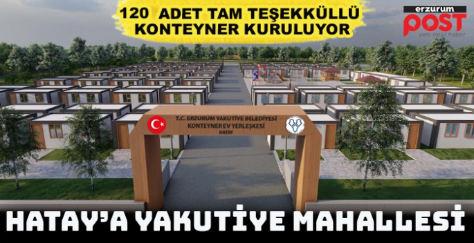 Yakutiye'den Hatay'a konteyner mahalle